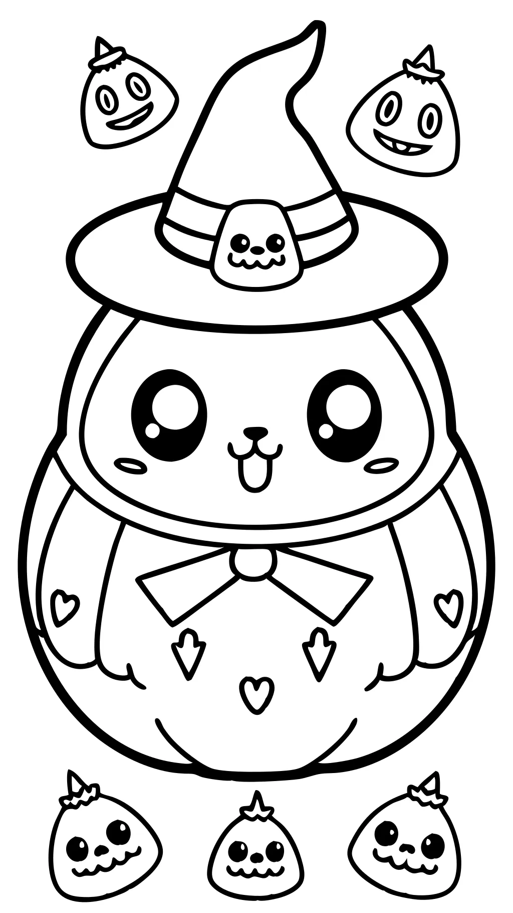 Páginas para colorear de Halloween Squishmallow